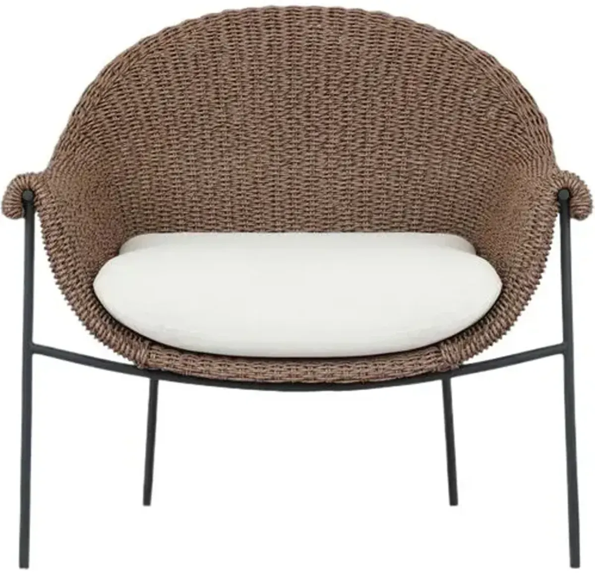 Isidore Outdoor Lounge Chair - Brown