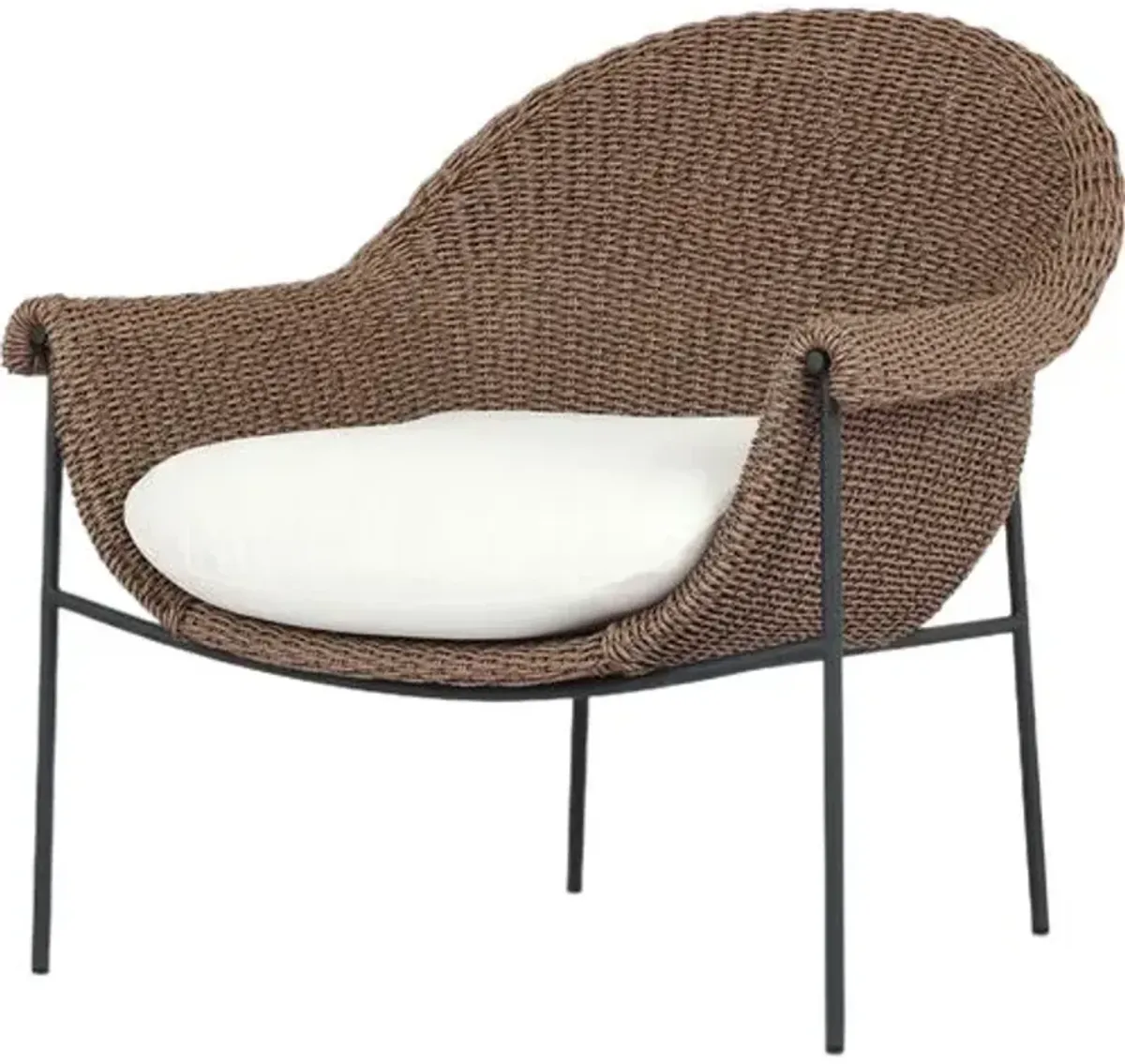 Isidore Outdoor Lounge Chair - Brown