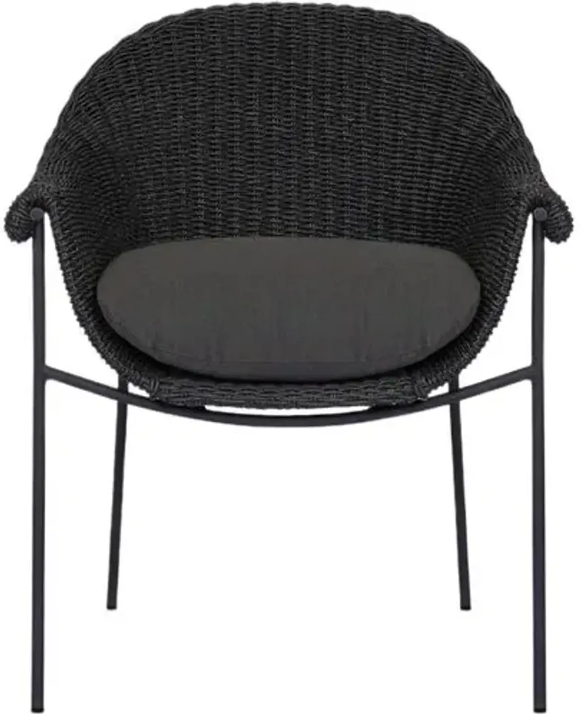 Isidore Outdoor Dining Chair - Black