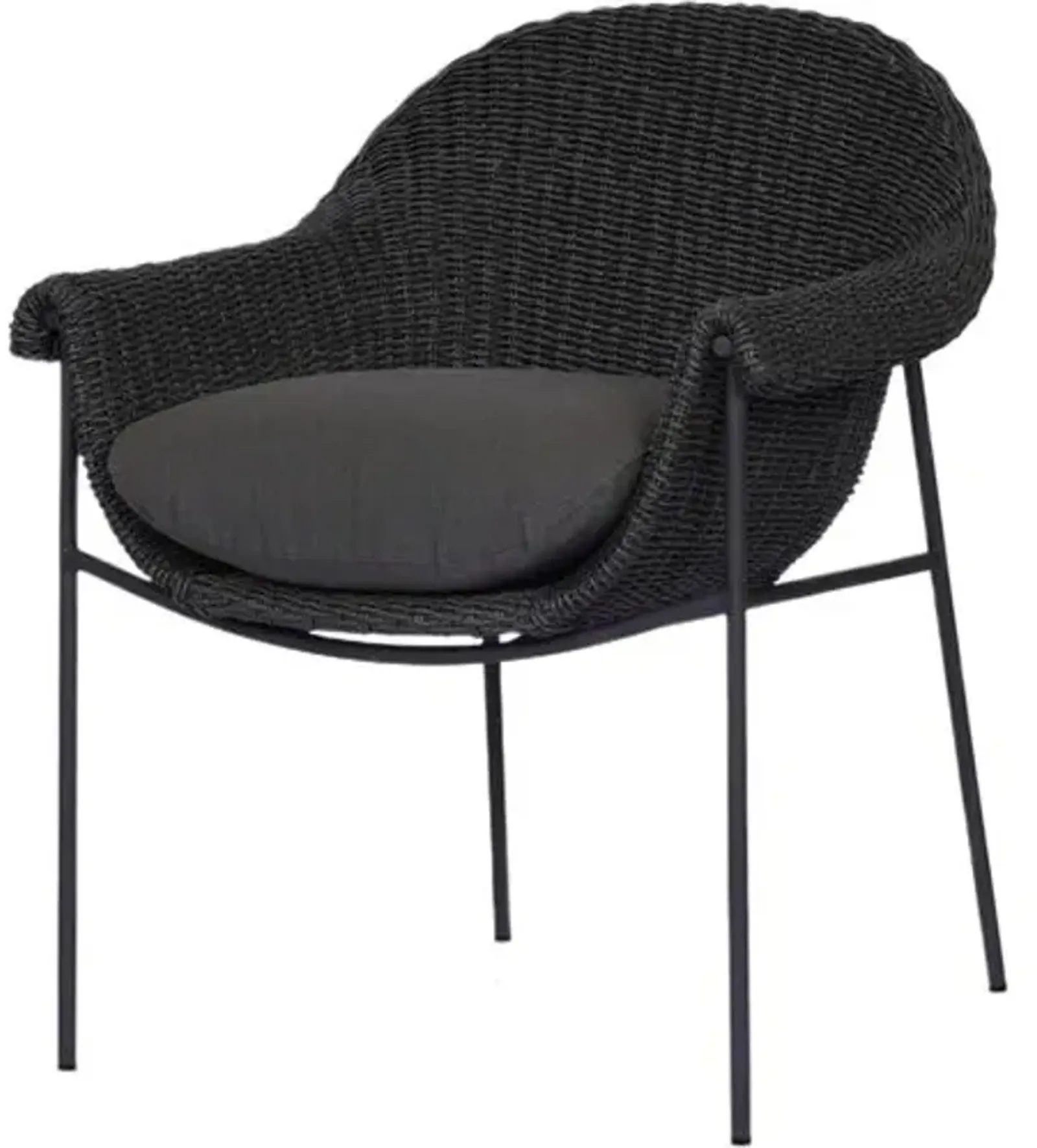 Isidore Outdoor Dining Chair - Black