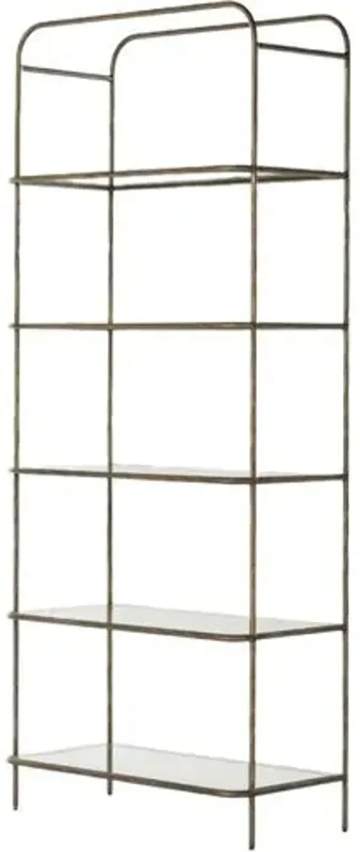 Isaac Bookcase - Gold