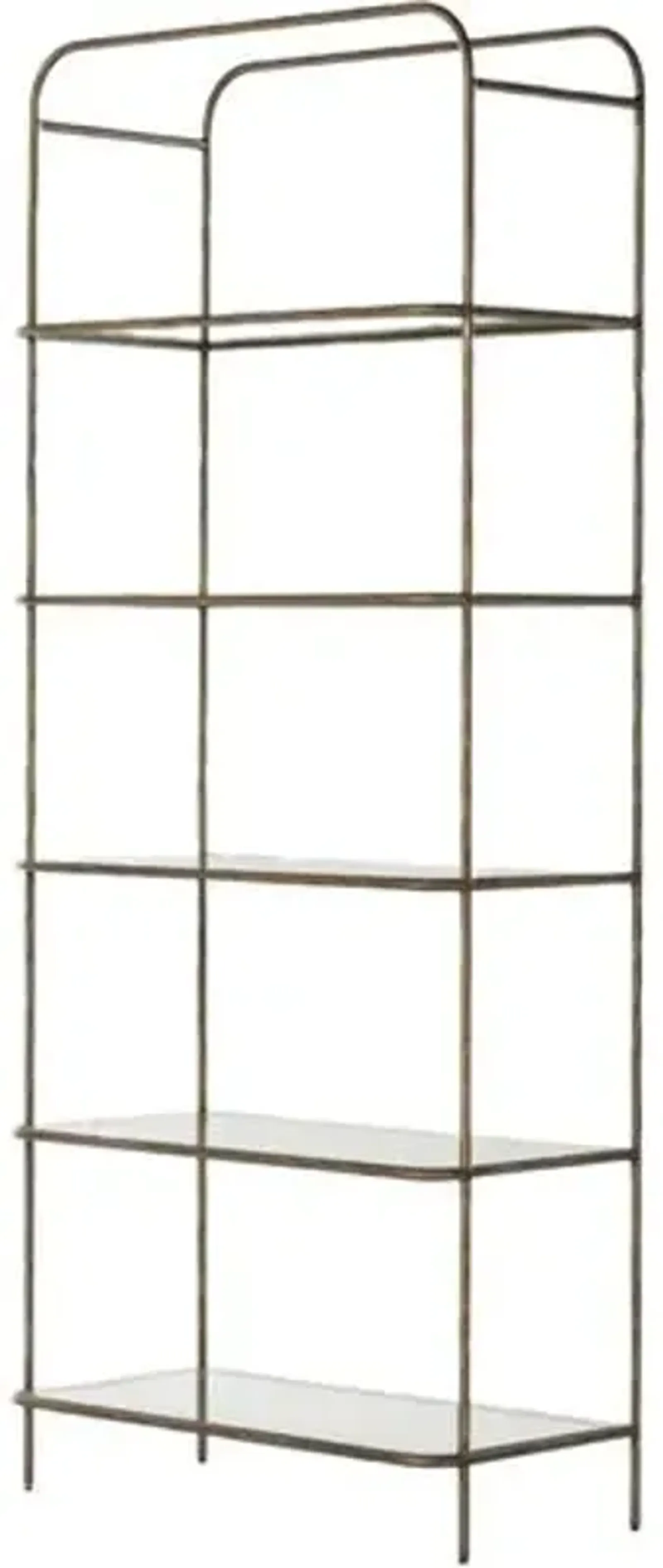 Isaac Bookcase - Gold