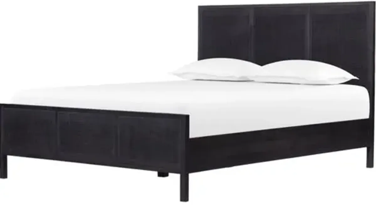 Ingrid Cane Bed - Black