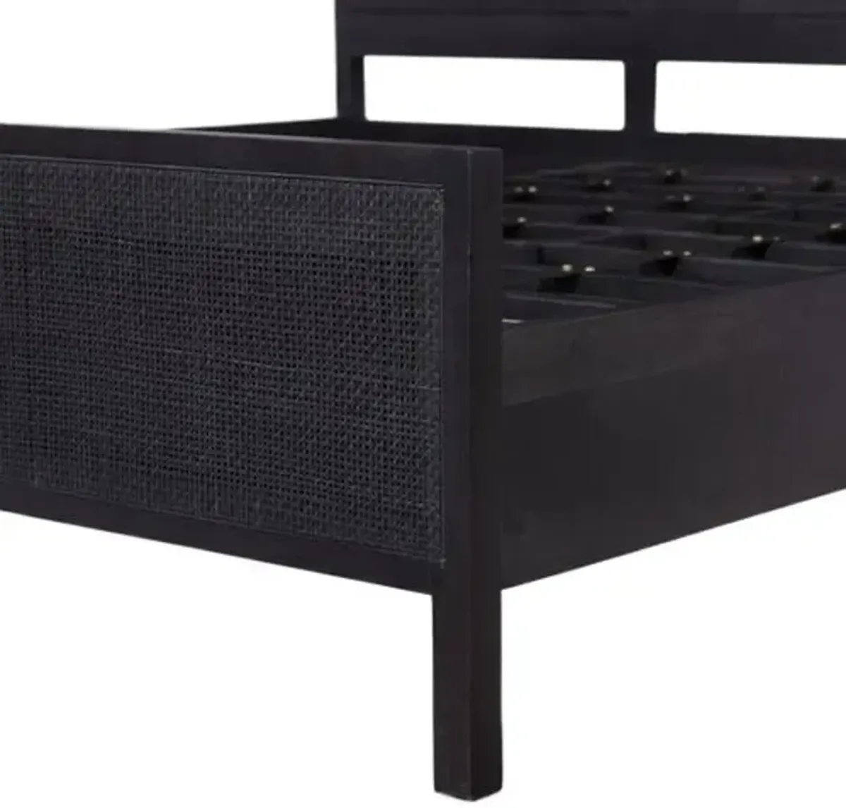 Ingrid Cane Bed - Black