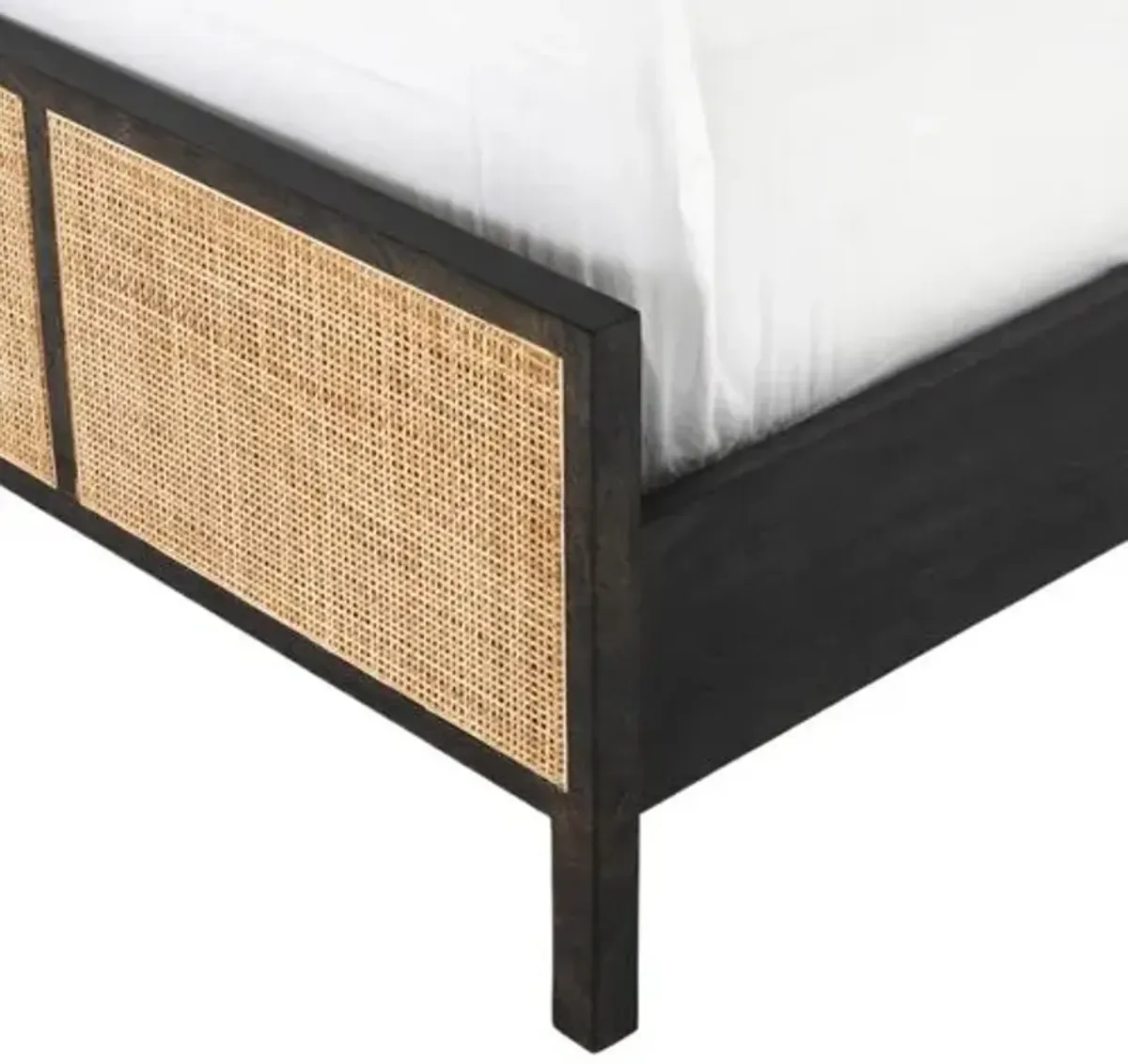 Ingrid Cane Bed - Black