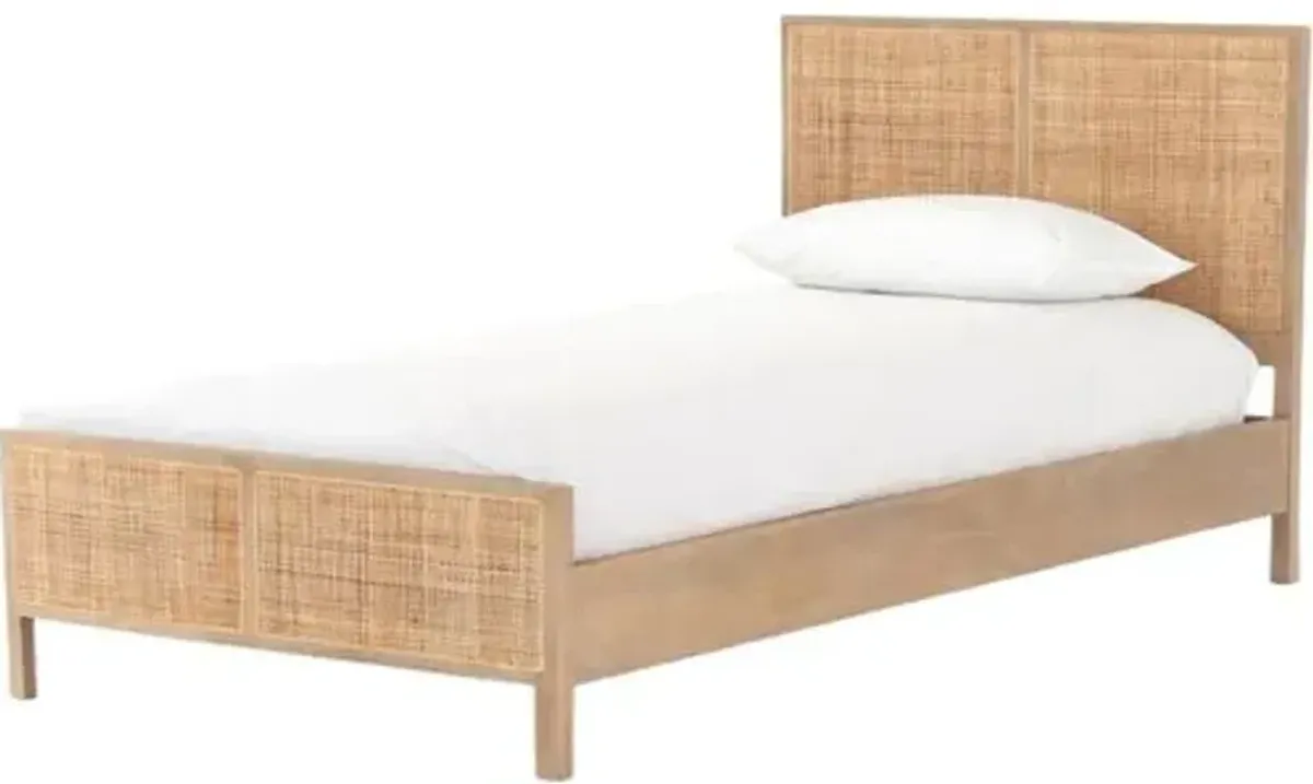 Ingrid Cane Bed - Brown