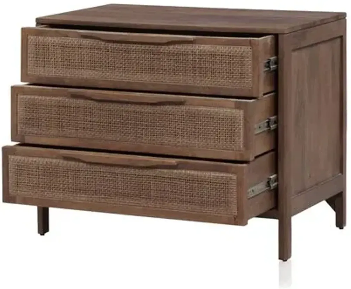 Ingrid Large Cane Nightstand