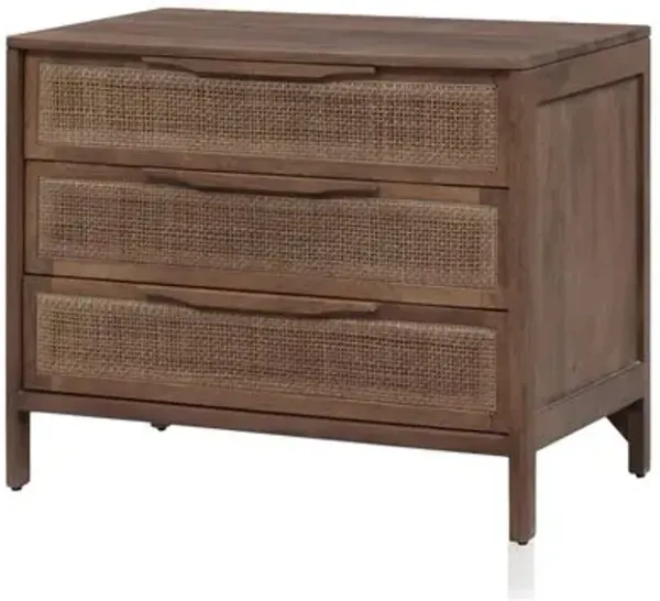 Ingrid Large Cane Nightstand