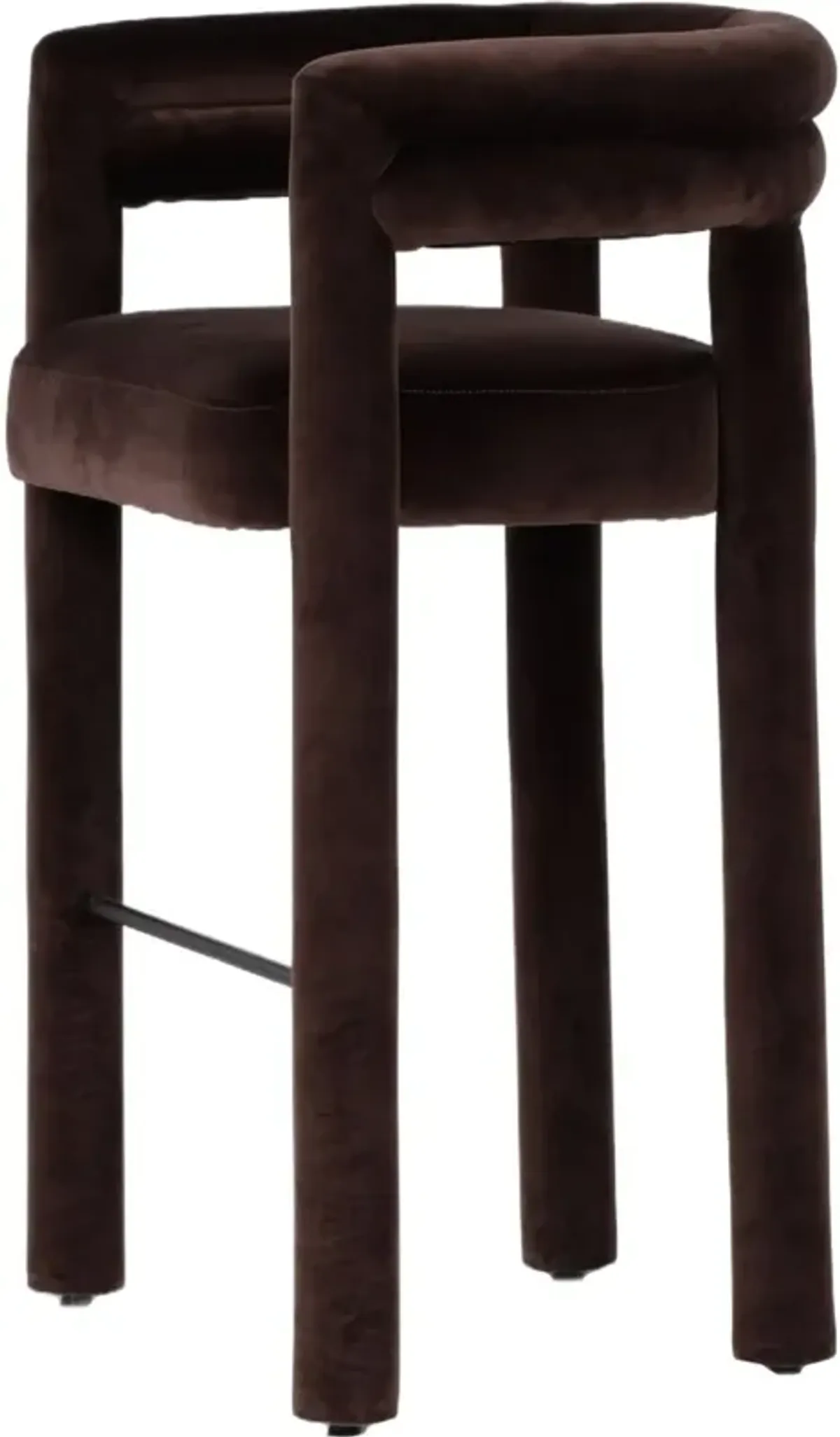 Indigo Bar Stool, Velvet Surrey Cocoa