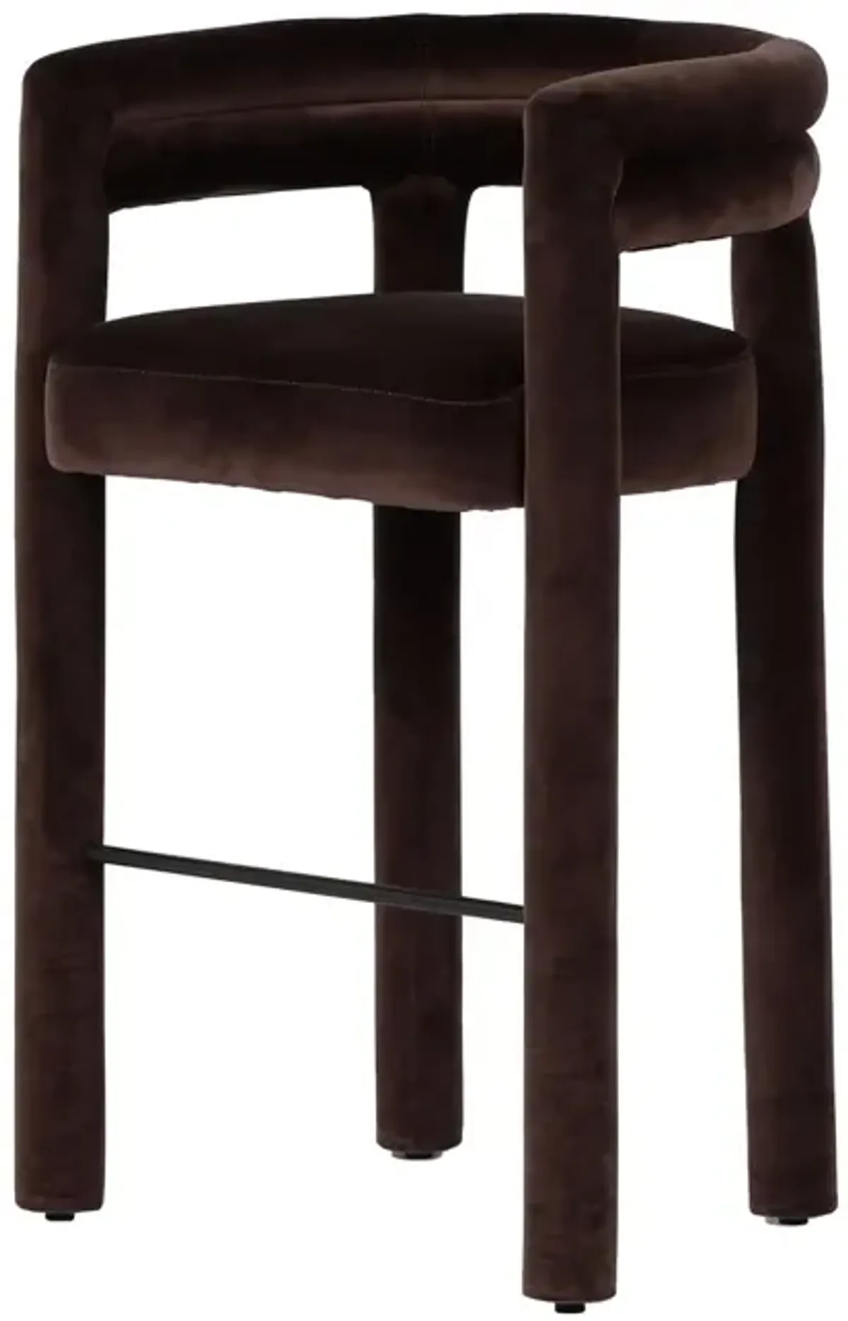 Indigo Bar Stool, Velvet Surrey Cocoa