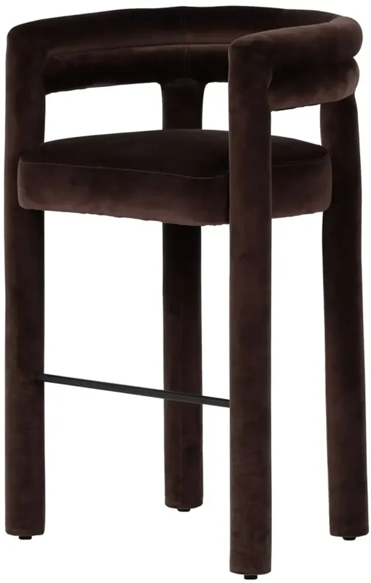 Indigo Bar Stool, Velvet Surrey Cocoa