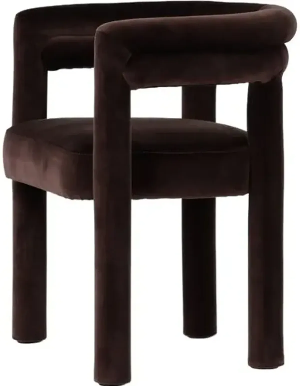 Indigo Dining Chair - Velvet Surrey Cocoa - Brown