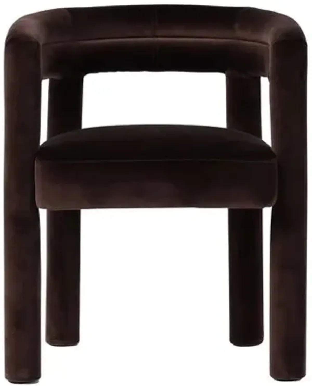 Indigo Dining Chair - Velvet Surrey Cocoa - Brown