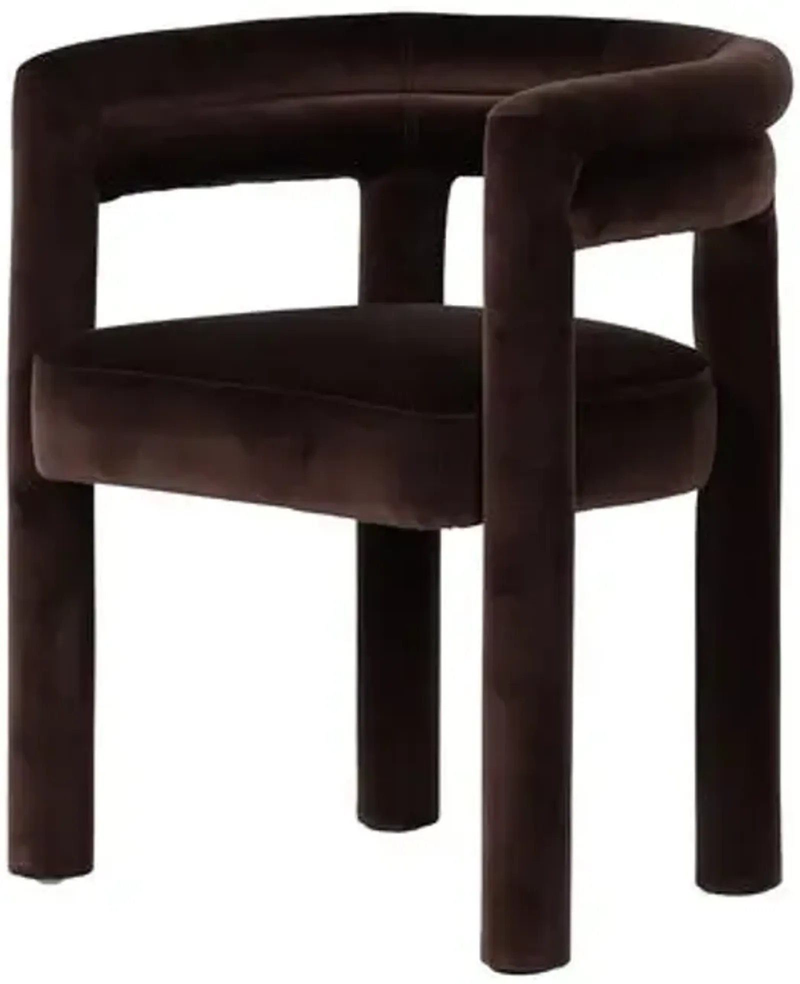 Indigo Dining Chair - Velvet Surrey Cocoa - Brown