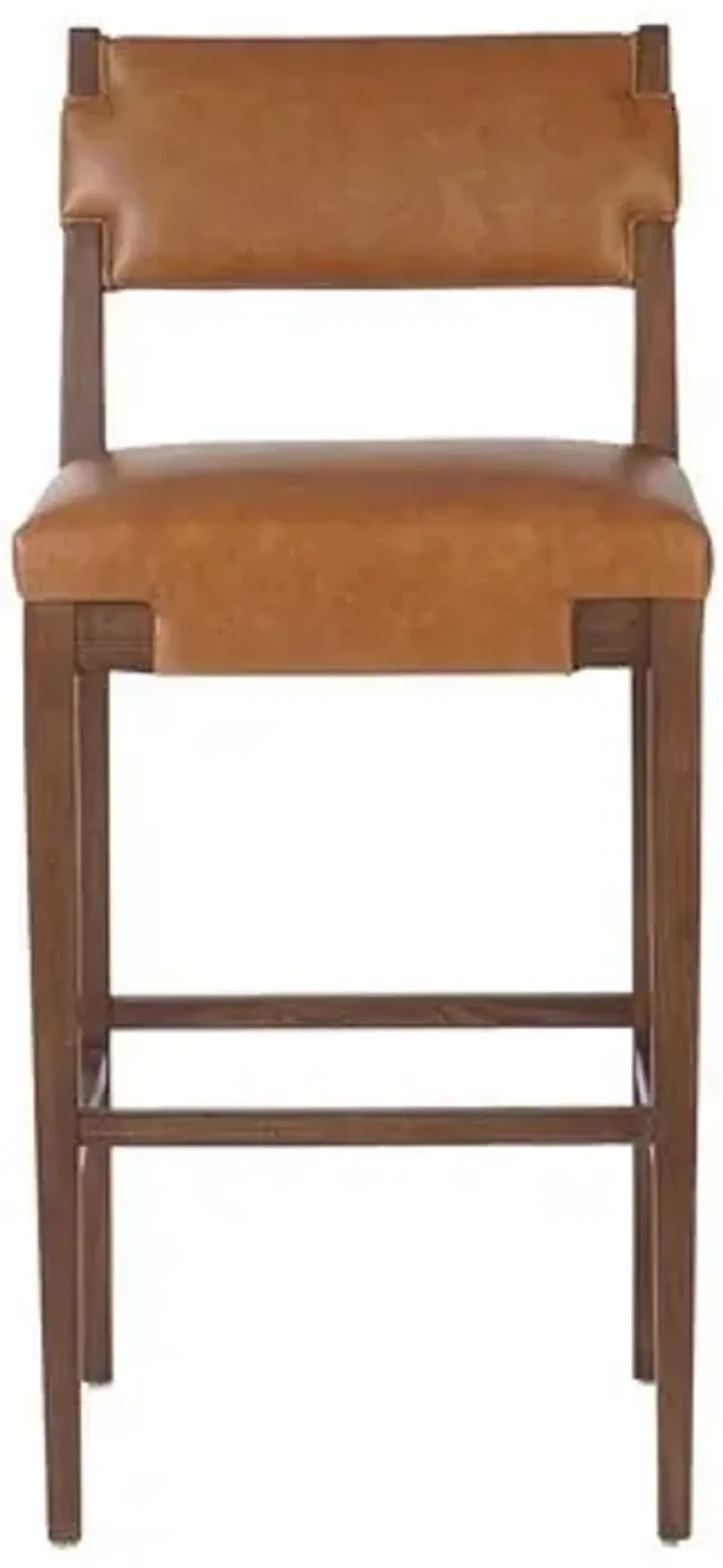 Ianthe Leather Bar Stool - Sonoma Chestnut - Brown