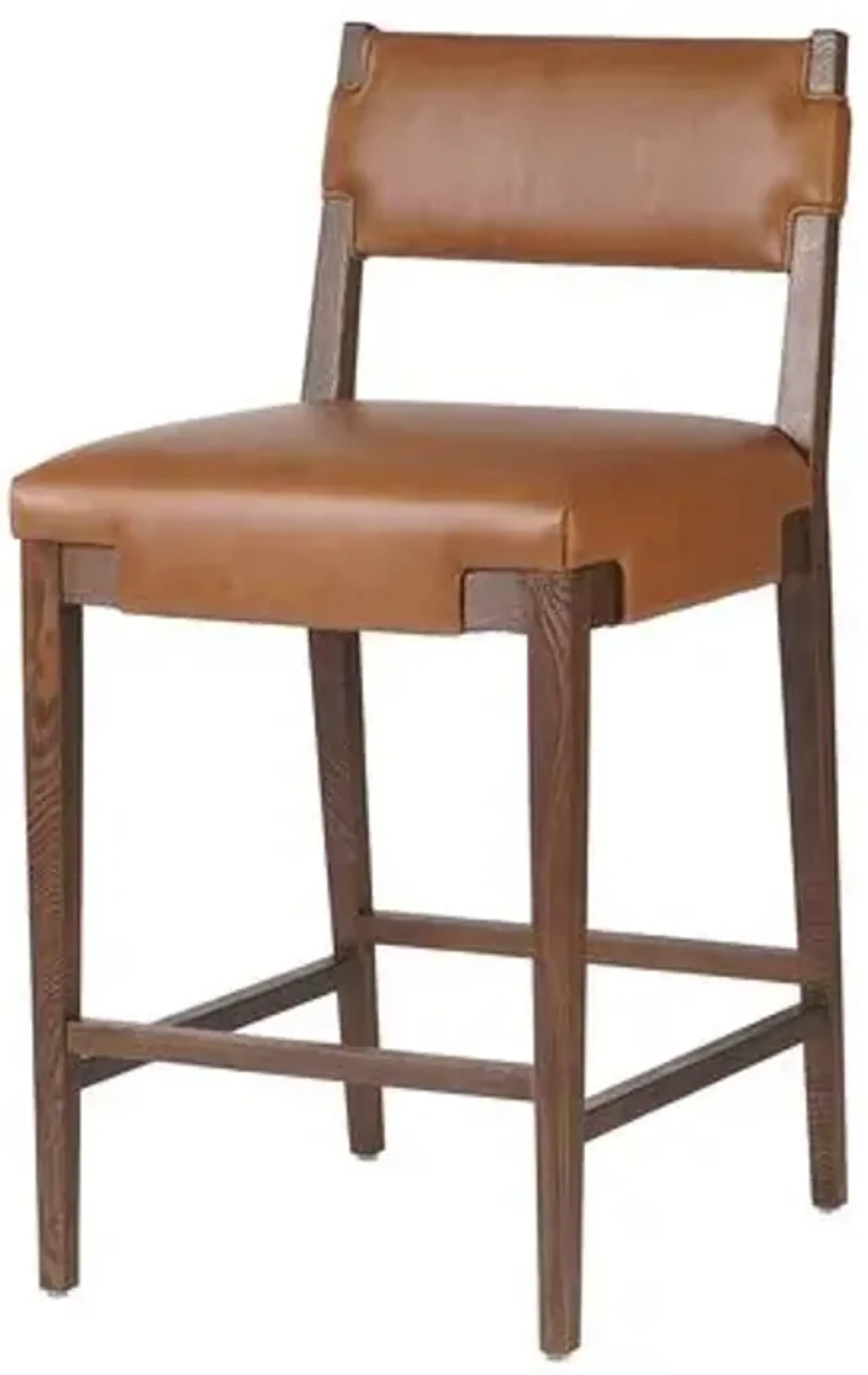 Ianthe Leather Counter Stool - Sonoma Chestnut