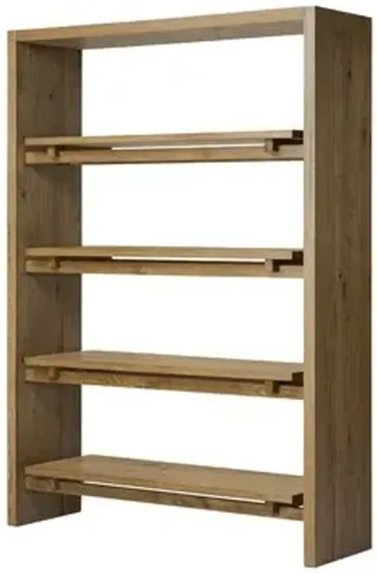 Hollis Bookcase - Rustic Amber Oak - Brown