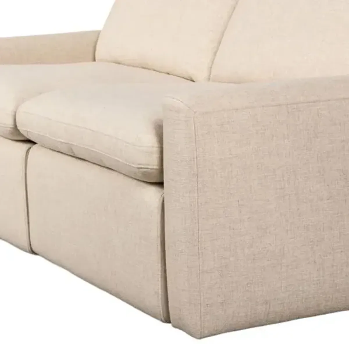 Haven Power Recliner 2-Piece Sectional - Linen Antigo Natural - Beige