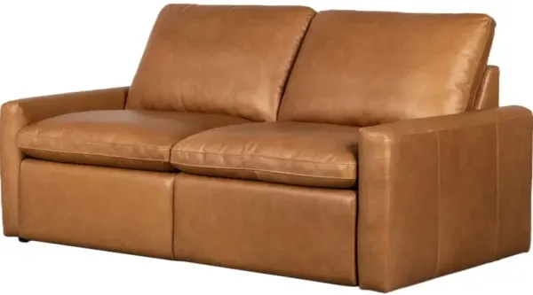 Haven Power Recliner 2-Piece Sectional - Leather Sonoma Butterscotch - Brown