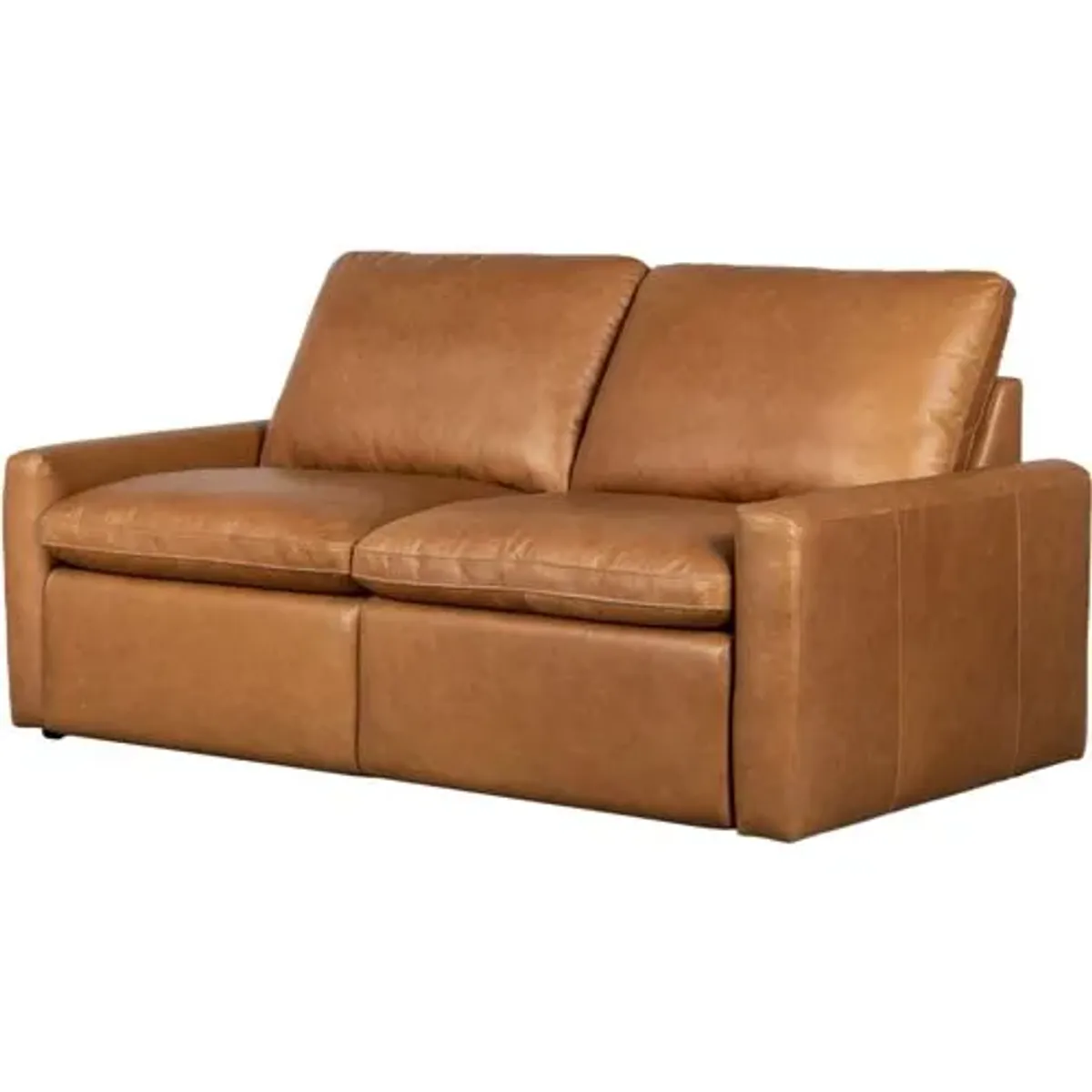 Haven Power Recliner 2-Piece Sectional - Leather Sonoma Butterscotch - Brown