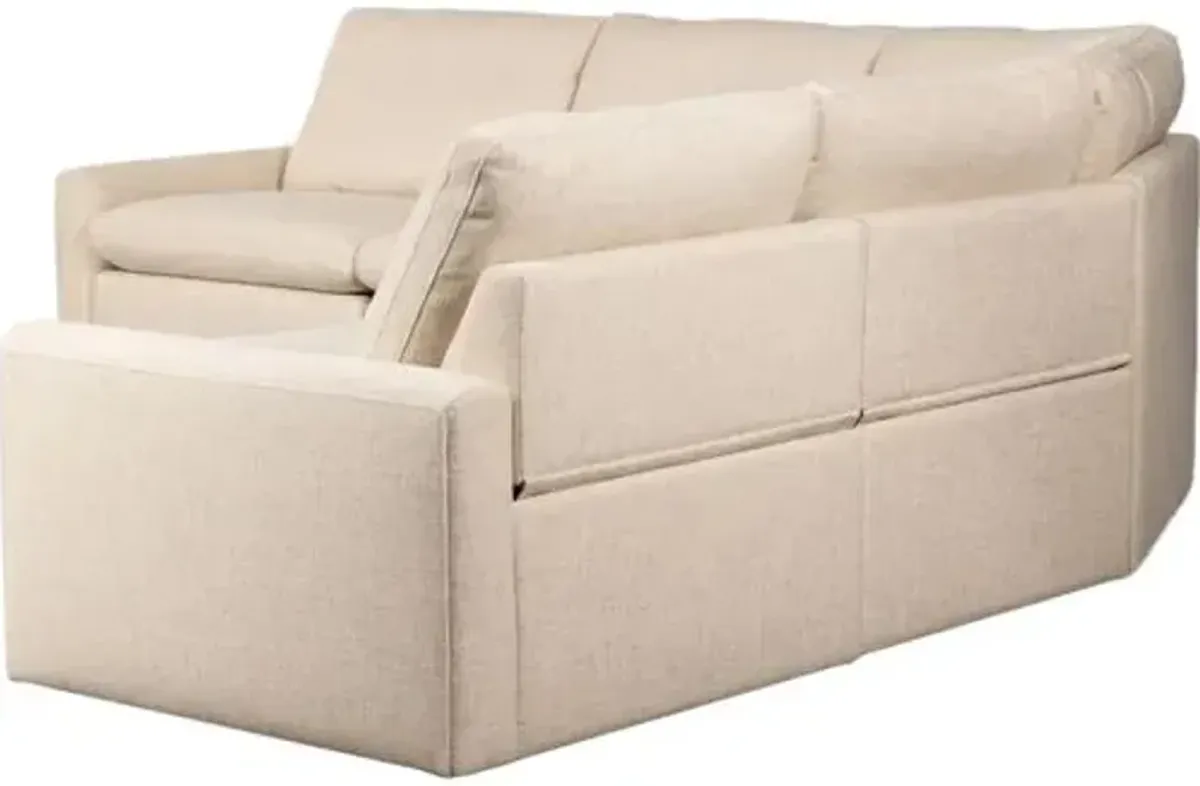 Haven Power Recliner 5-Piece Sectional - Linen Antigo Natural - Beige