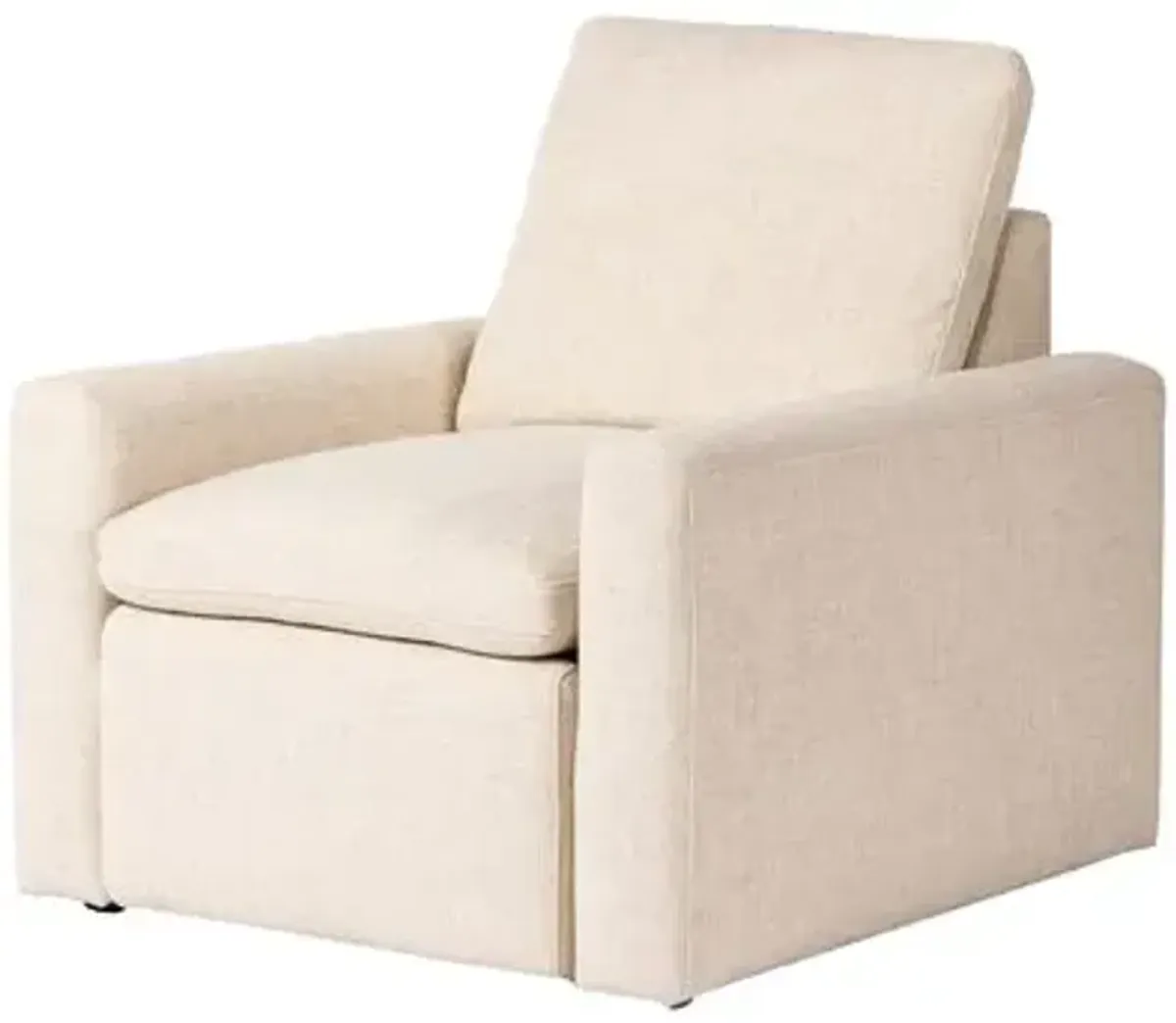 Haven Power Recliner Linen Accent Chair - Beige, Comfortable, Durable, Cushioned - Relaxing Chair, Lounger, Comfort and Leisure Prioritized