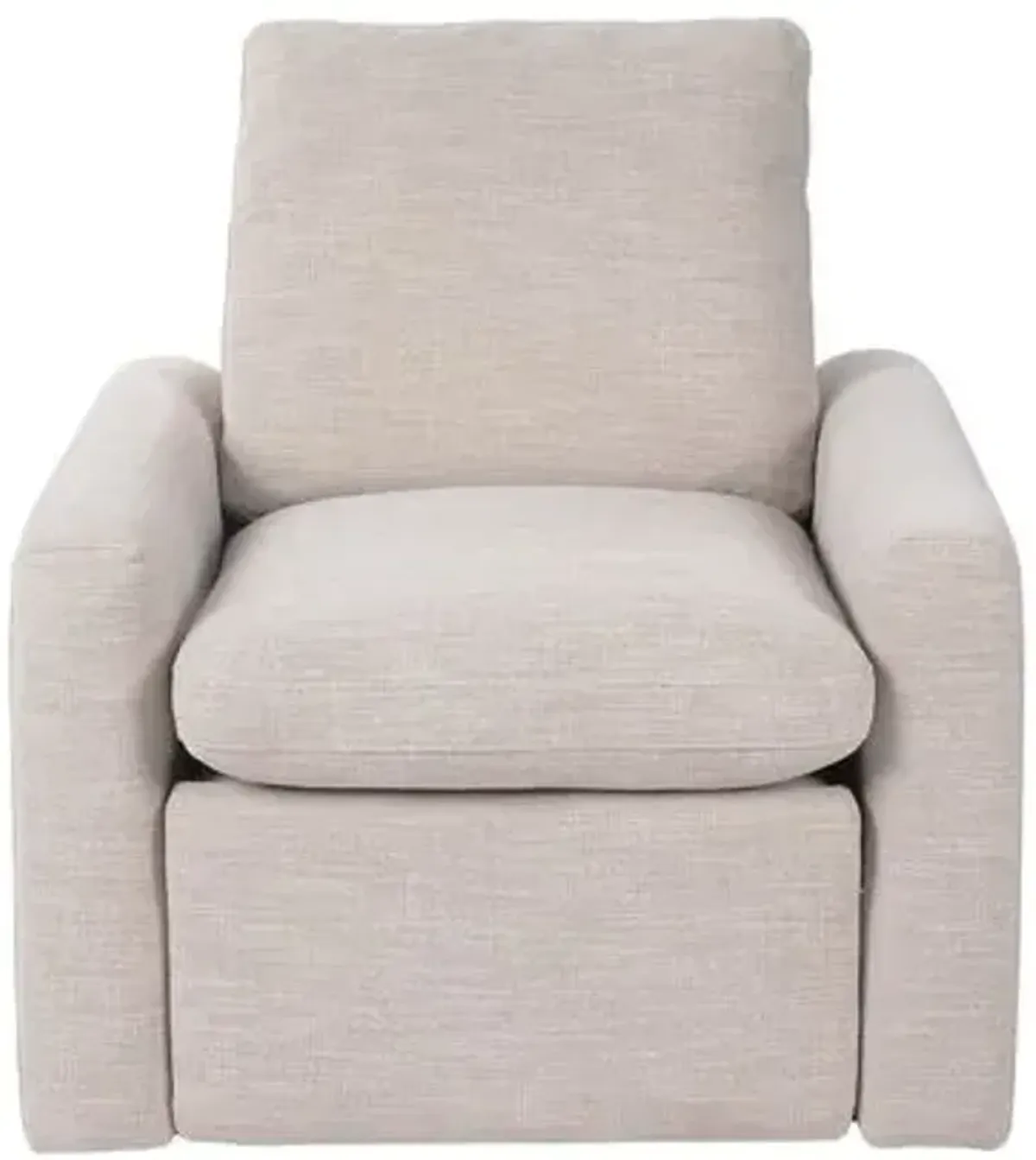 Haven Power Recliner Accent Chair - Linen - Gray, Comfortable, Durable, Cushioned - Relaxing Chair, Lounger, Comfort and Leisure Prioritized