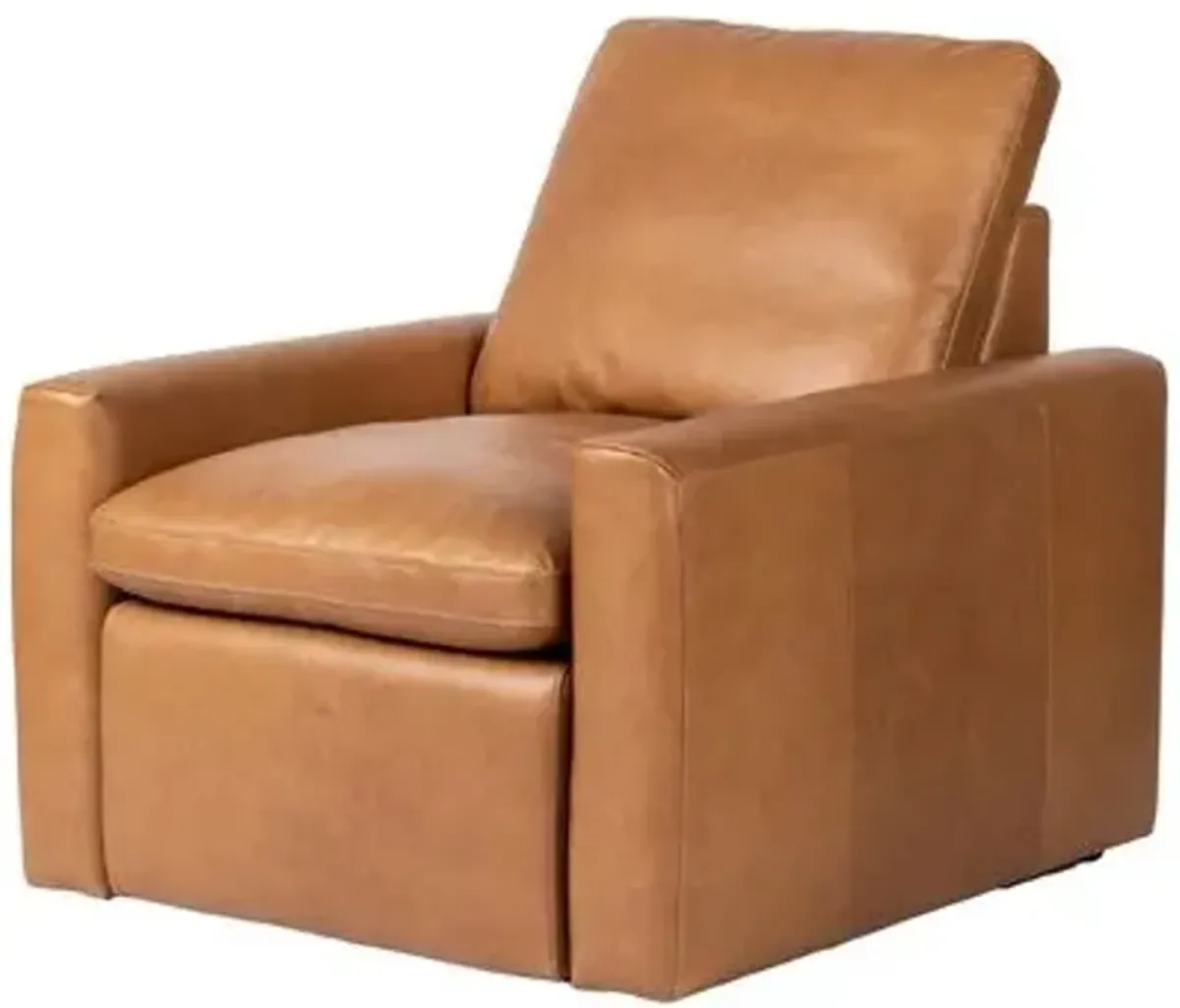 Haven Power Recliner Accent Chair - Leather Sonoma Butterscotch - Brown, Comfortable, Durable, Cushioned - Relaxing Chair, Lounger, Comfort and Leisure Prioritized