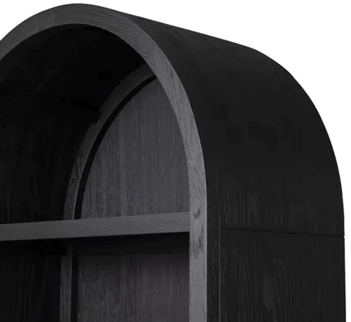 Hattie Arched Bookcase - Black