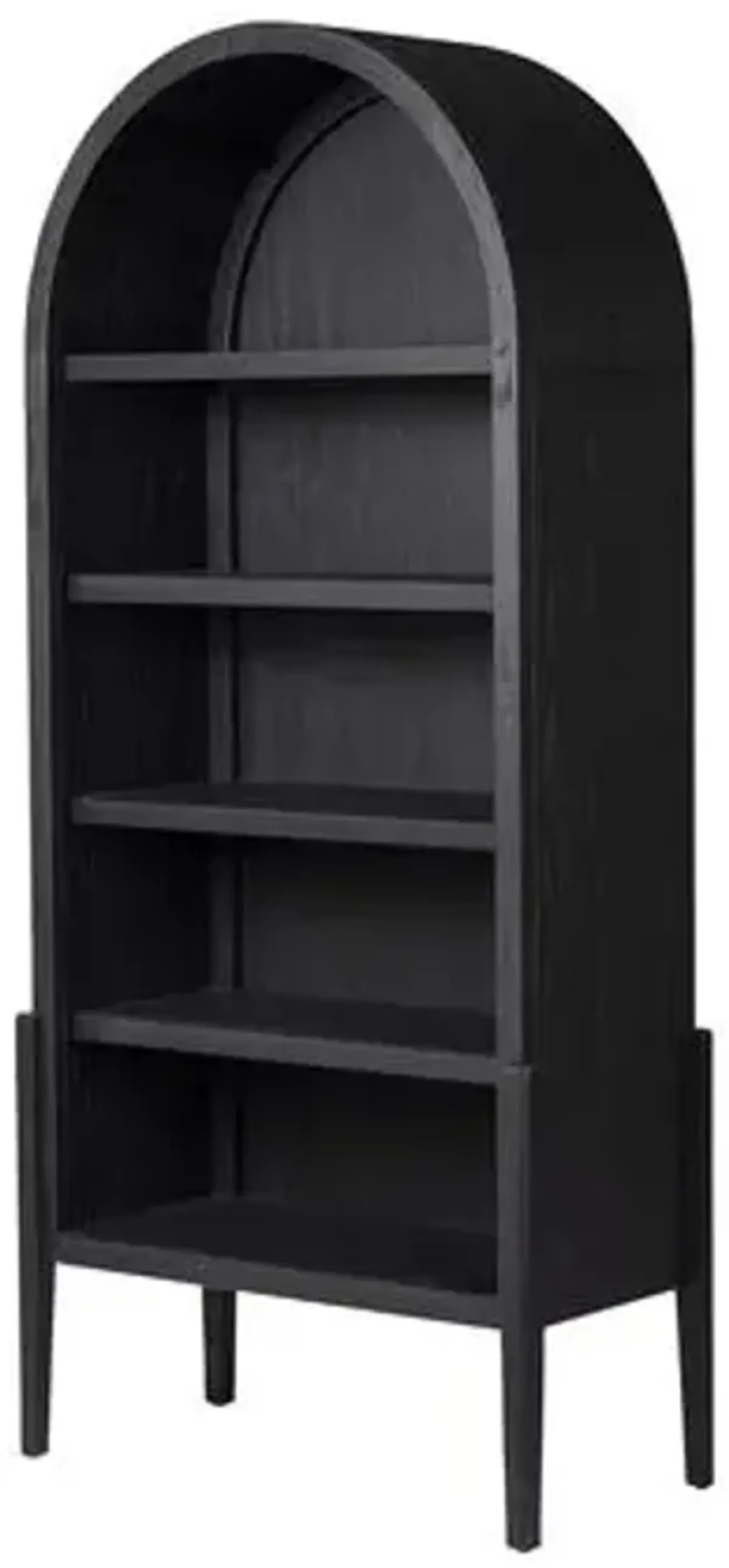 Hattie Arched Bookcase - Black