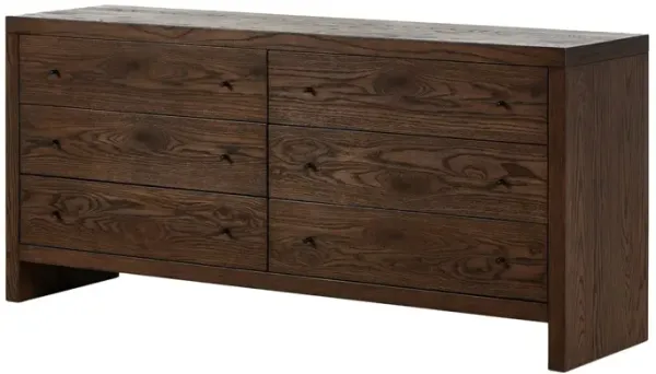 Hank 6-Drawer Dresser, Umber Oak