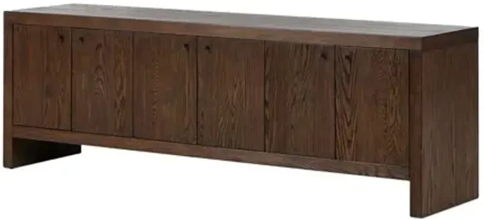 Hank Media Console - Umber Oak - Brown