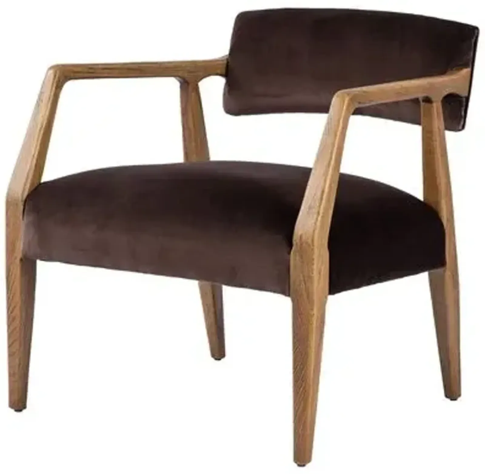 Gunnar Armchair - Velvet - Brown