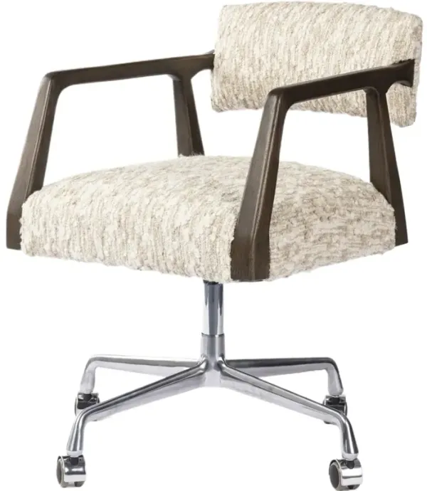 Gunnar Desk Chair, Textured Solema Cream