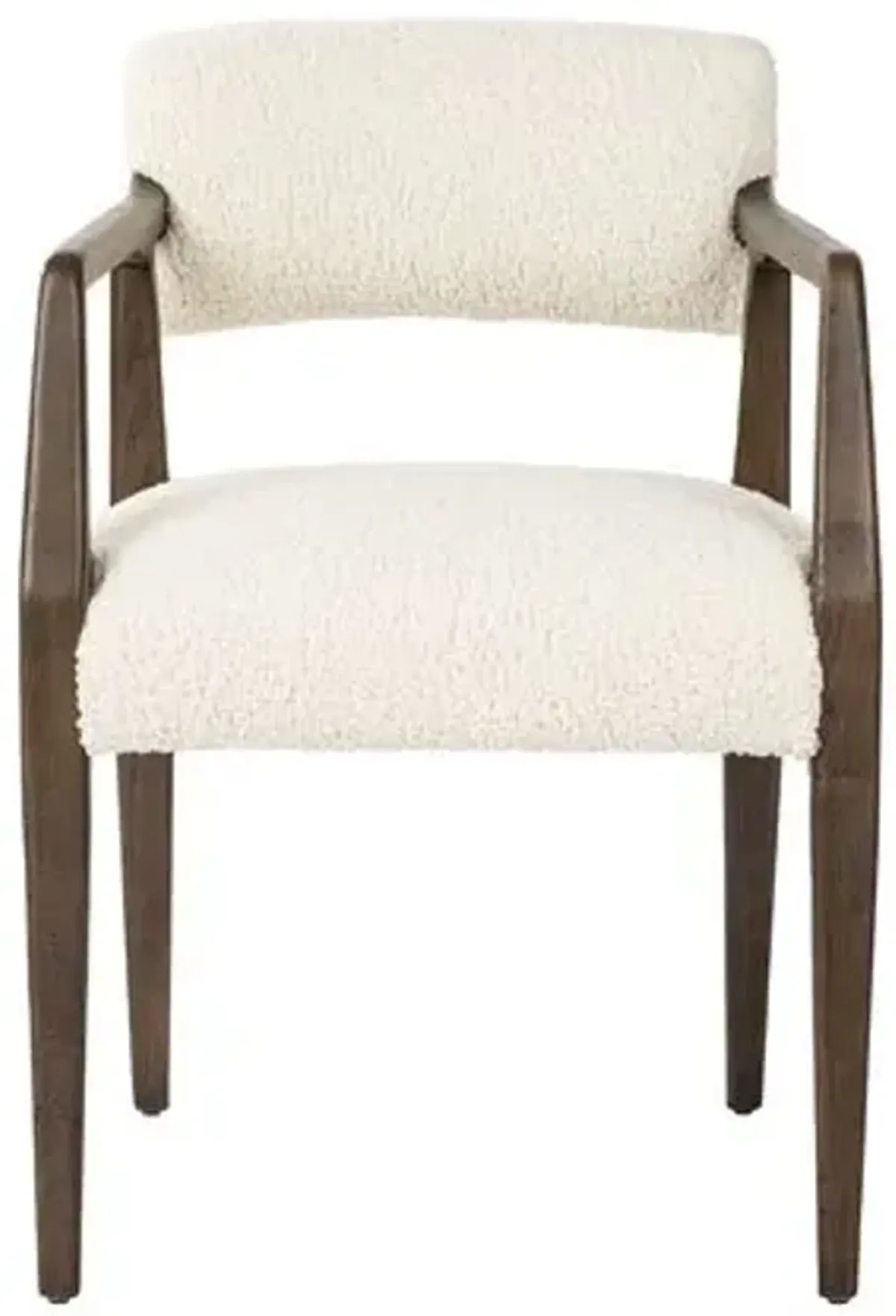 Gunnar Dining Armchair - Sheepskin - Ivory