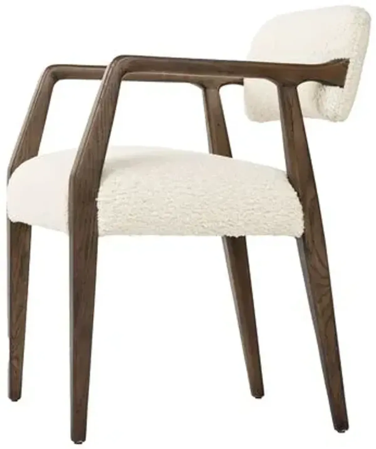 Gunnar Dining Armchair - Sheepskin - Ivory