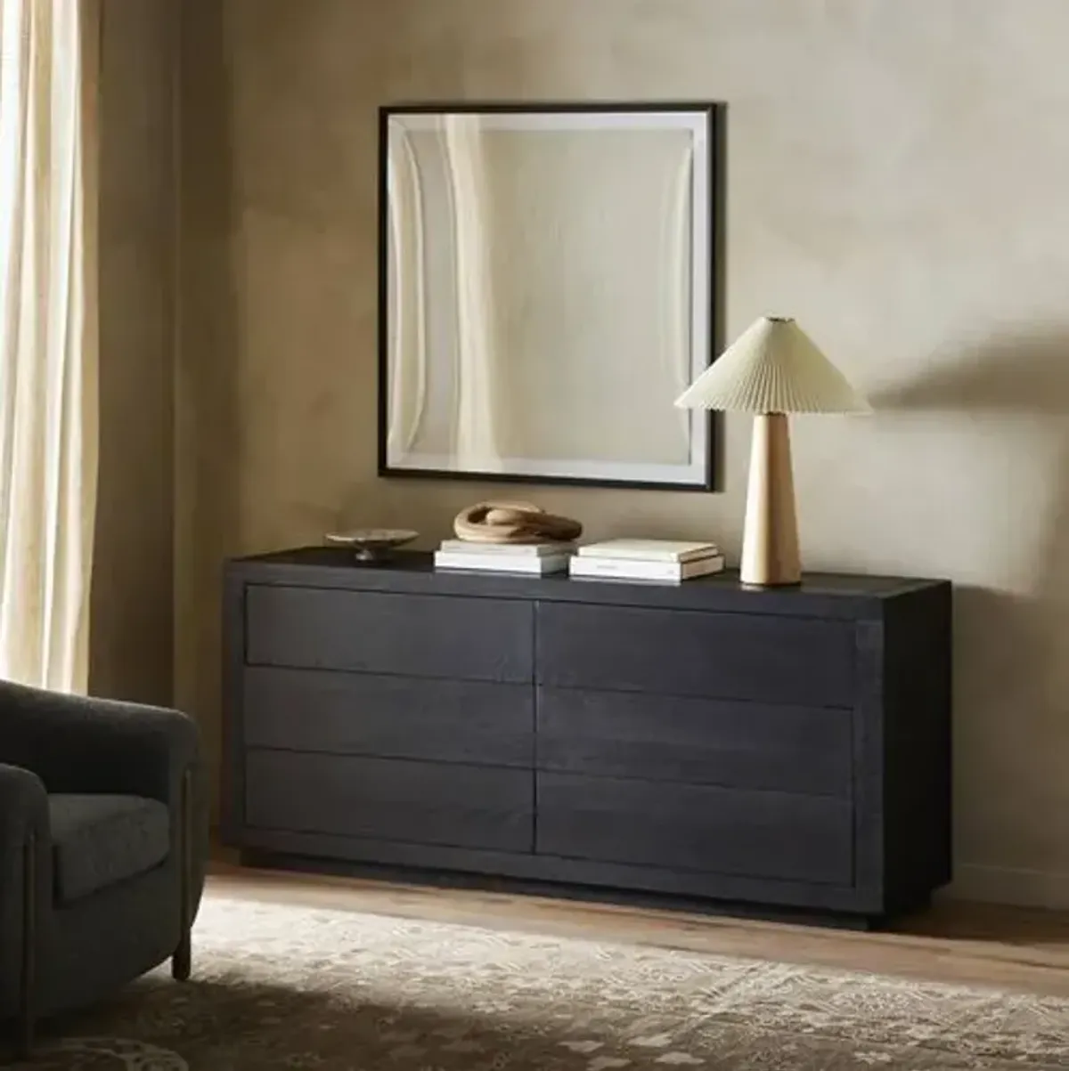 Grady 6-Drawer Dresser - Black