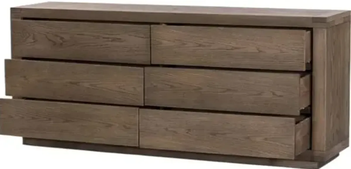 Grady 6-Drawer Dresser - Brown