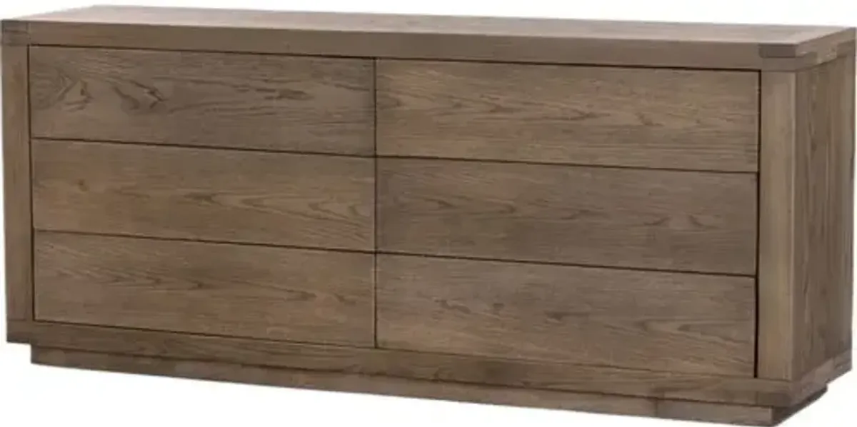 Grady 6-Drawer Dresser - Brown