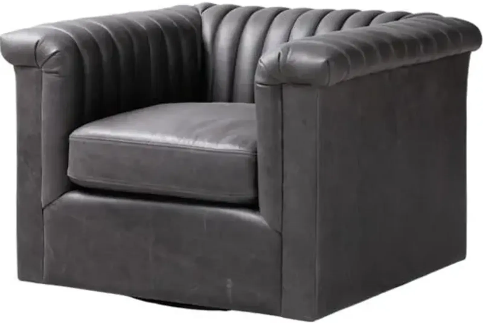 Gloria Leather Swivel Chair