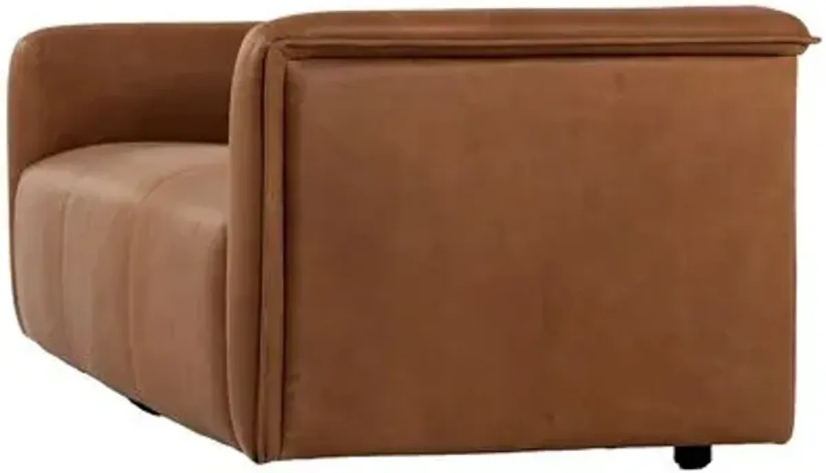 Giovanni Leather Sofa - Palermo Cognac