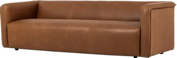 Shelly Leather Sofa, Palermo Cognac