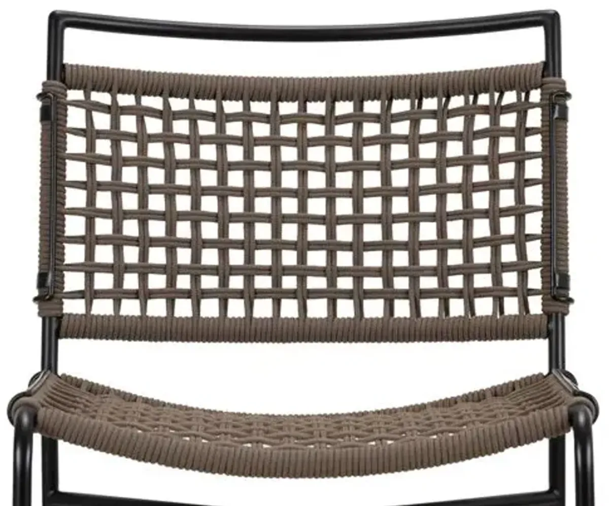 Georgia Outdoor Bar Stool - Earth Rope - Brown