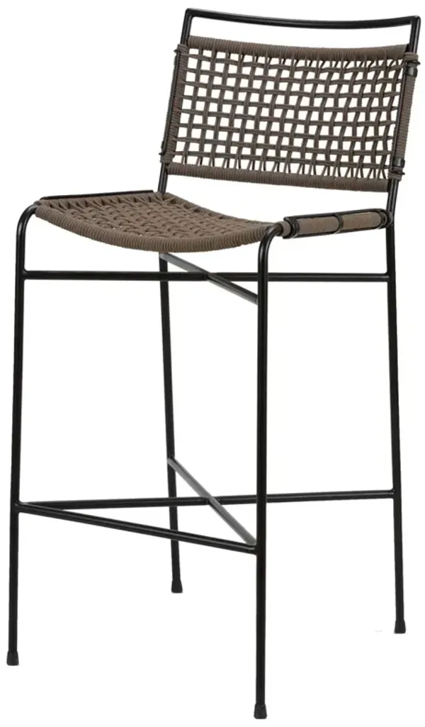 Jackson Outdoor Bar Stool, Earth Rope