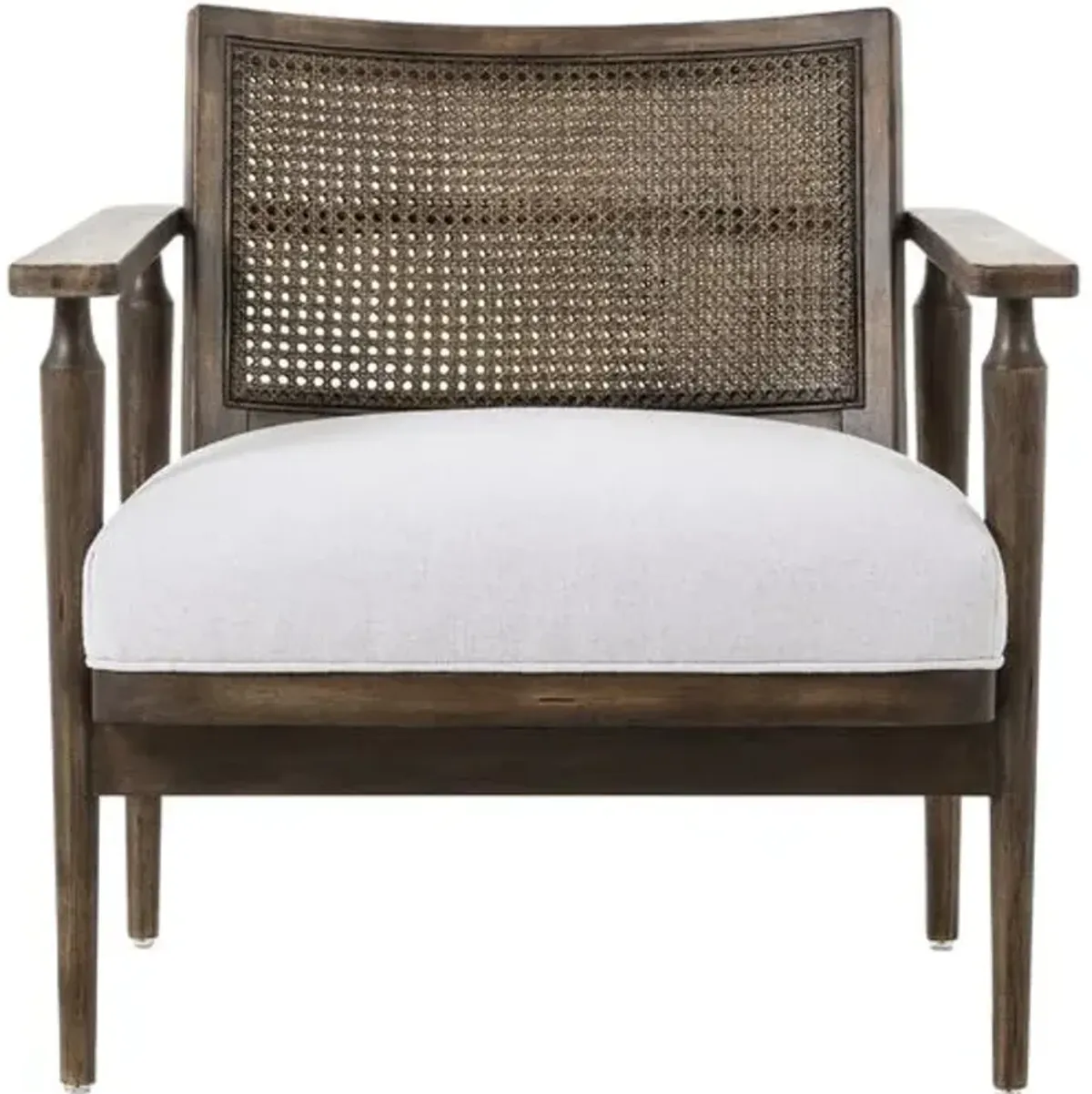 Freya Cane Chair - Antwerp Bone Linen - Beige