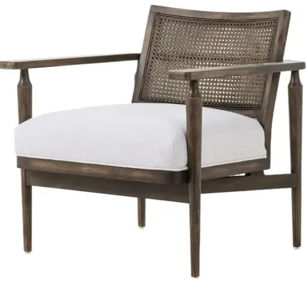 Freya Cane Chair - Antwerp Bone Linen - Beige