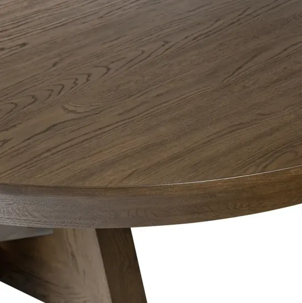 Franklin Round/Oval Extension Dining Table - Fawn Oak