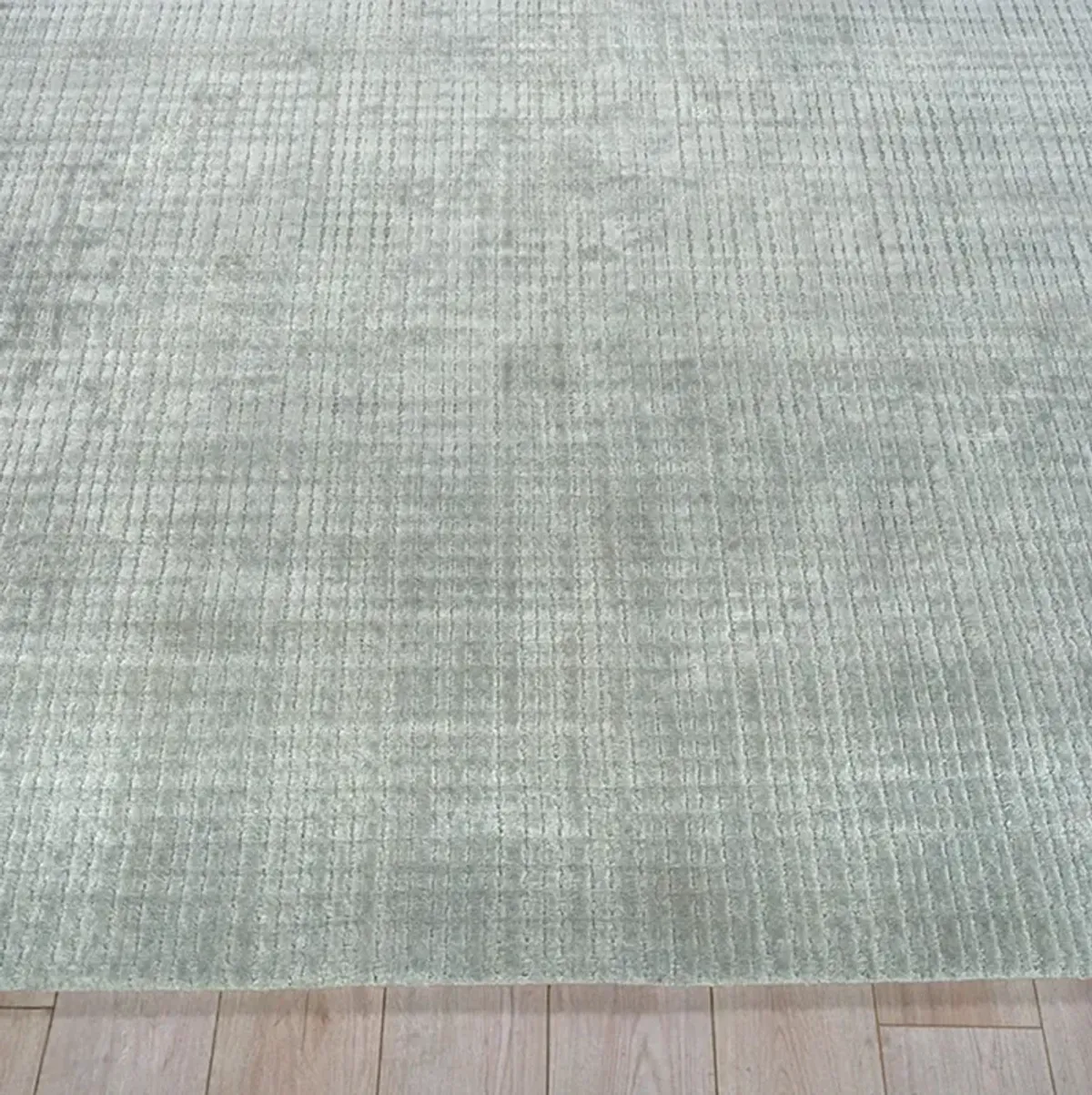 Tahani Hand Knotted Rug, Gray/Green