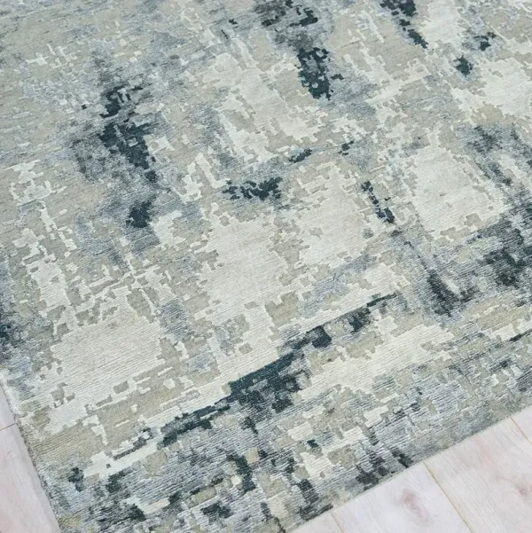 Wally Hand Knotted Rug, Grey
