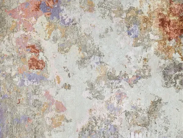 Bash Hand-Knotted Rug, Pink/Beige